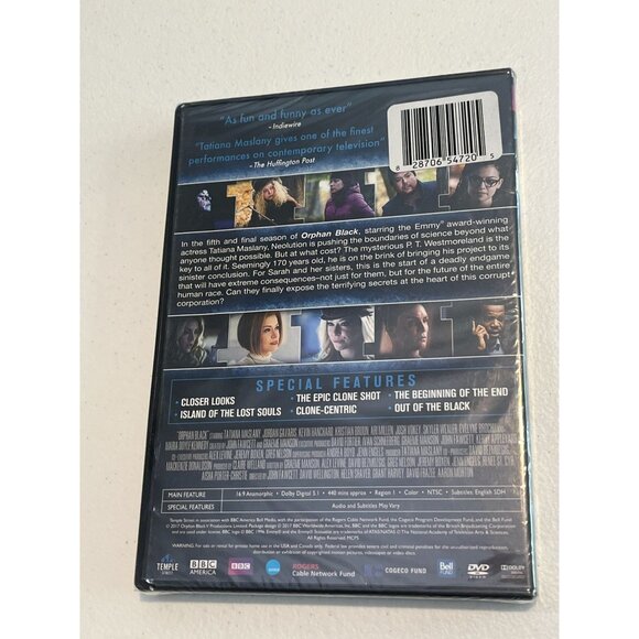 Orphan Black Season 5 DVD Drama Fantasy Science Fiction Thriller TV Series Show - Picture 5 of 6